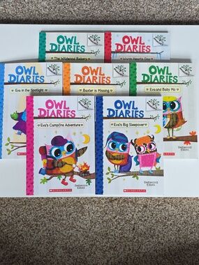 Owl Diaries Chapter Book Set By Rebecca Elliott - Set Of 7